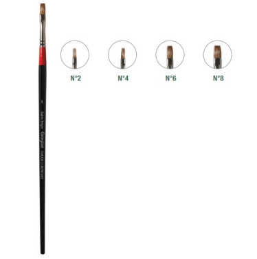 Pincel Natural Chato Georgian G60 Nº8 Daler Rowney